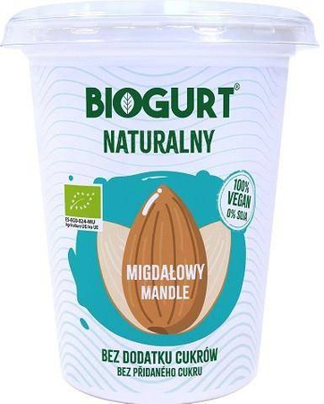 Biogurt - o alternativă vegană de iaurt fermentat din migdale BIO 400 g