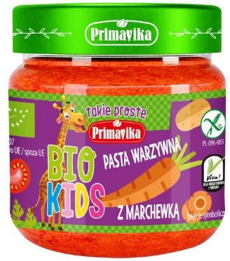 Pastă de legume cu morcovi BIO KIDS 160 g