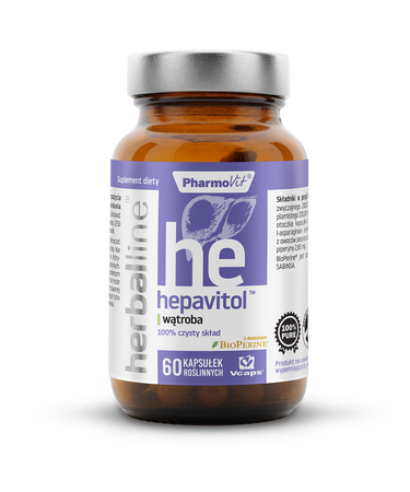 Hepavitol pentru ficat 60 capsule 28.3 g (herbalină)